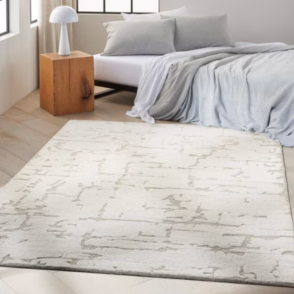 Calvin Klein Sculptural Abstract Wool Rug