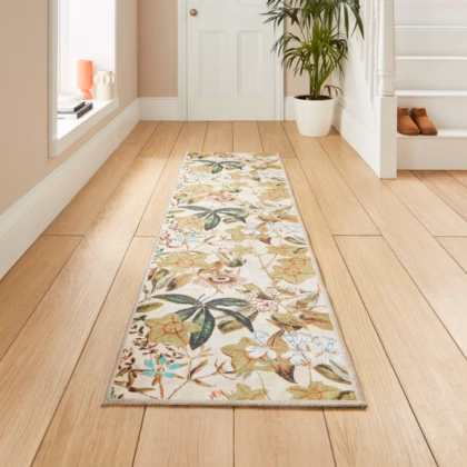 Clarke and Clarke Passiflora Washable Rug