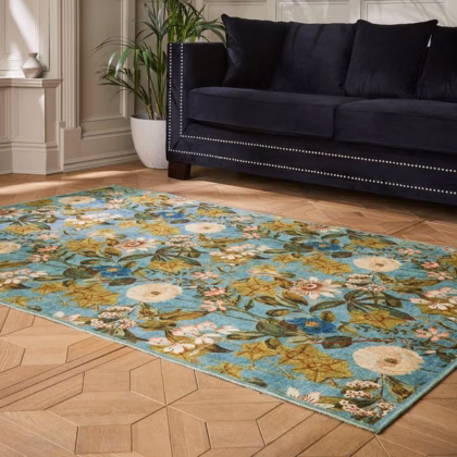 Clarke and Clarke Passiflora Washable Rug