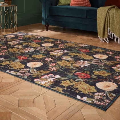 Clarke and Clarke Passiflora Washable Rug