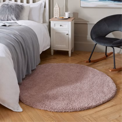 Cosy Soft Shaggy Circle Rug