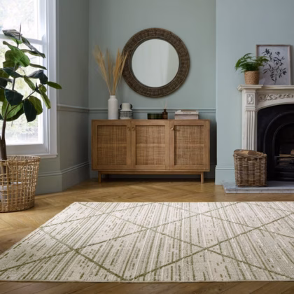 Edited Life Diamond Tuft Textured Washable Rug