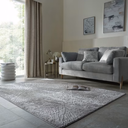 Geo Starburst Sheen Rug