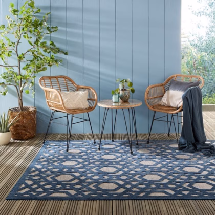 Oro Geometric Indoor Outdoor Rug