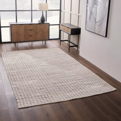 Pacific Lifestyle Double Stitch Design Rectangle Indoor Outdoor Rug
