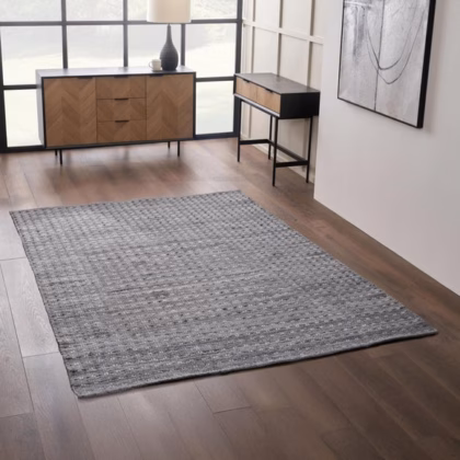 Pacific Lifestyle Double Stitch Design Rectangle Indoor Outdoor Rug