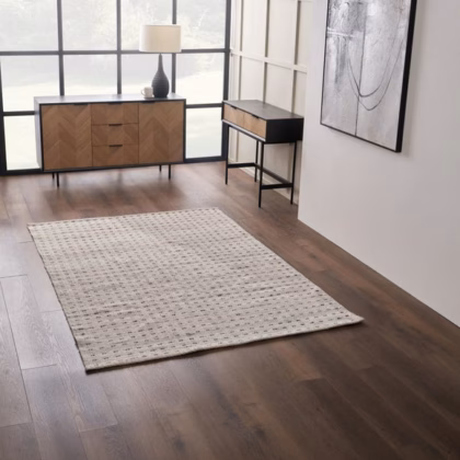 Pacific Lifestyle Double Stitch Design Rectangle Indoor Outdoor Rug