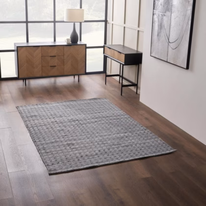 Pacific Lifestyle Double Stitch Design Rectangle Indoor Outdoor Rug