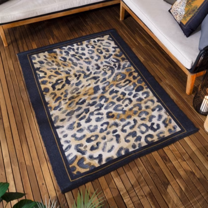 Paoletti Leopardis Leopard Indoor Outdoor Rug