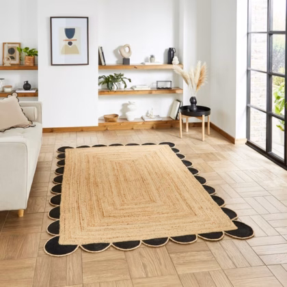 Savannah Scallop Jute Rug