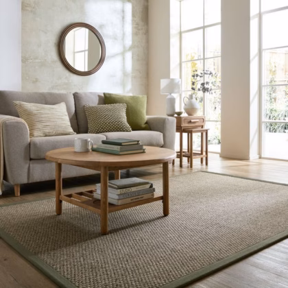 Sisal Look Border Easy Care Rug
