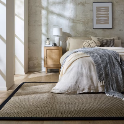 Sisal Look Border Easy Care Rug
