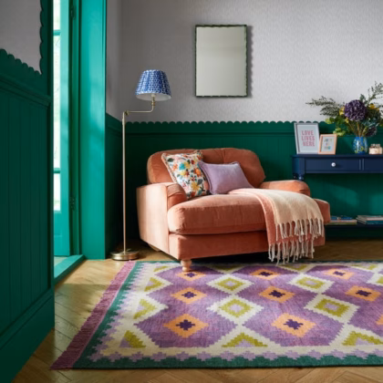 Sophie Robinson Candy Kilim Wool Rug