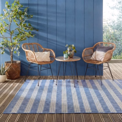 Striped Indoor Outdoor Rug