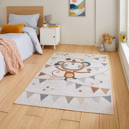 Vida Monkey Washable Rug