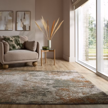Zane Abstract Washable Modern Rug