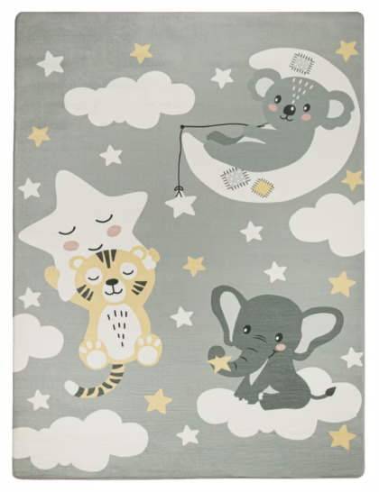Washable kids' rug Chiko