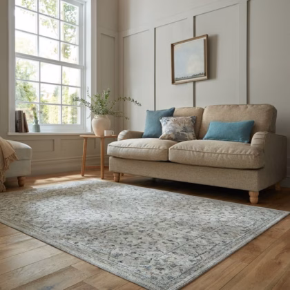 Beatrix Traditional Floral Washable Rug