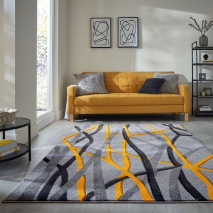 Mirage Reeds Abstract Wave Rug
