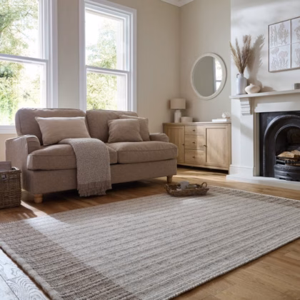 Rowen Striped Wool Rug