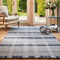 Highland Check Rug Navy