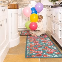 Tumbling Tulips Washable Runner