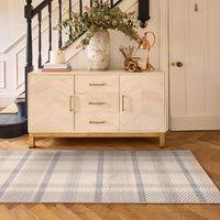 Isla Plaid Neutral Eco-Washable Runner