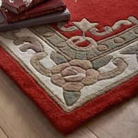 Shensi Aubusson Runner in Wine