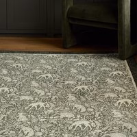 Whimsical Woodland Green Eco-Washable Rug