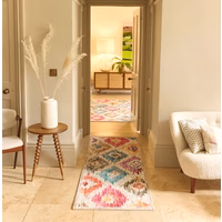 Painted Ikat Eco-Washable Runner