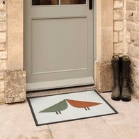 Lintu Rust/Green Outdoor Doormat