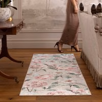 Blooming Peonies Pink Eco-Washable Runner