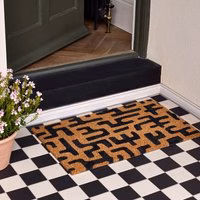 Abstract Maze Coir Doormat