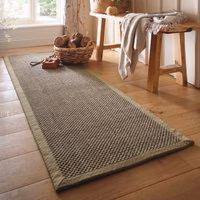 Sisal Green with Sage Green Border Runner
