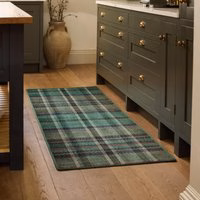 Isla Plaid Emerald Eco-Washable Runner